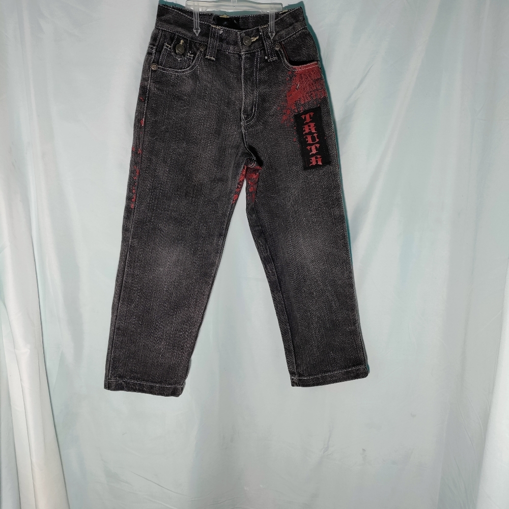 Raw blue jeans